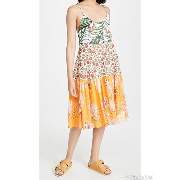 Roller Rabbit Womens Cotton‎ Floral Print Scoop Neck Sundress Multi Size M w1 - Picture 1 of 11